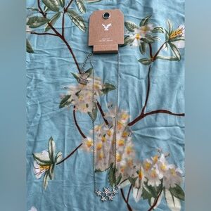 American Eagle Outfitters AEO Silver Necklace with Stars Charm